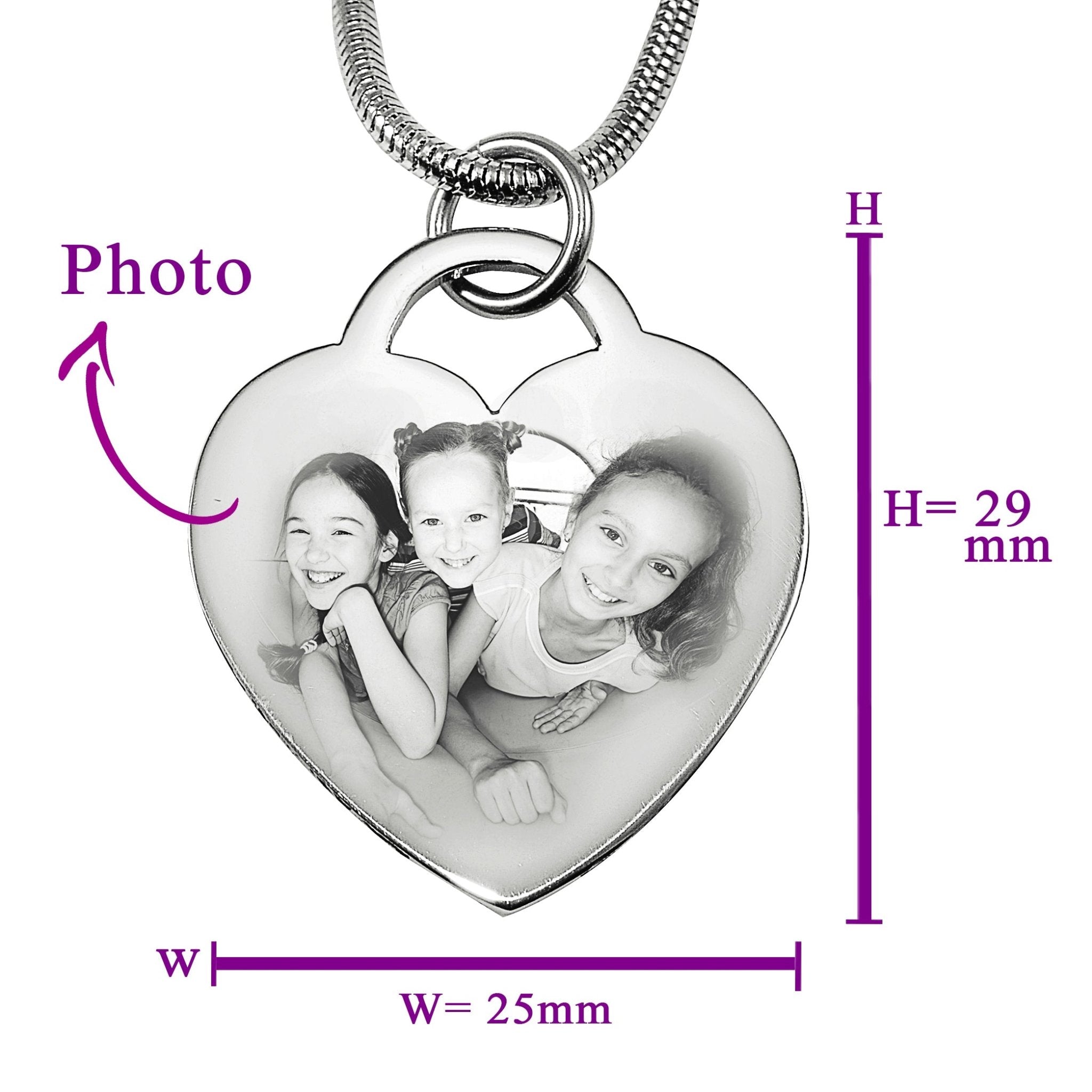 Forever in My Heart Photo Necklace - Photo Jewellery by Belle Fever