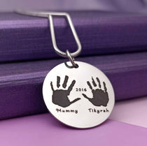 Hand on My Heart Necklace - Mothers Jewellery by Belle Fever