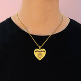 Heart Necklace - Always Remember - Memorial & Cremation Jewellery by Belle Fever