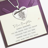 Heart Necklace - Always Remember - Memorial & Cremation Jewellery by Belle Fever