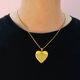 Heart Necklace - I Love You - Memorial & Cremation Jewellery by Belle Fever