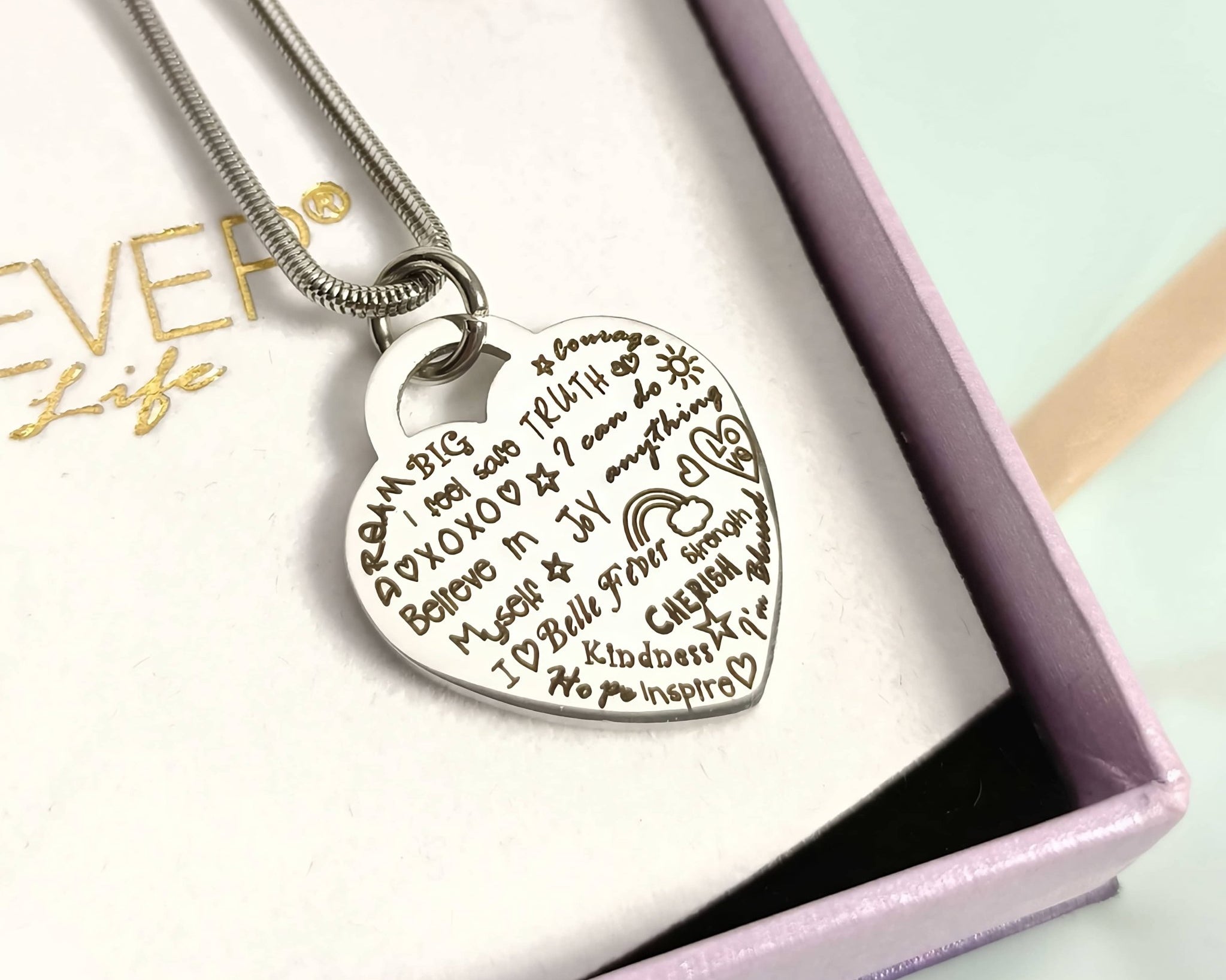 Heart of Hope Necklace - Mothers Jewellery by Belle Fever