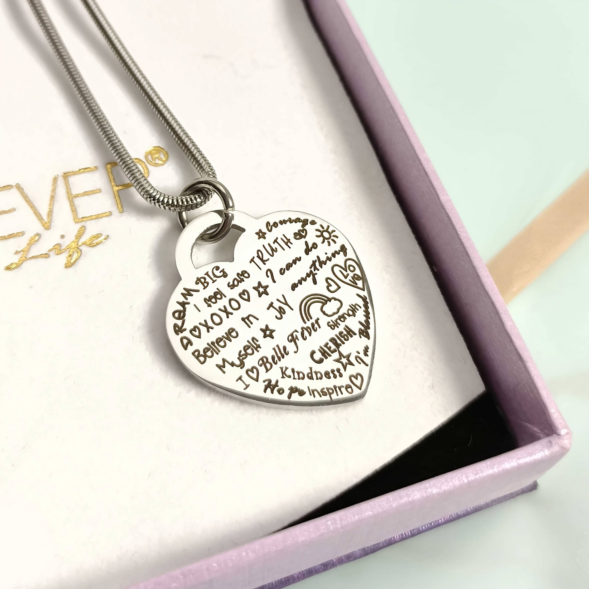 Heart of Hope Necklace - Mothers Jewellery by Belle Fever