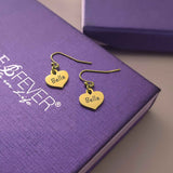 Heart Personalised Earrings - Earrings by Belle Fever