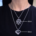 Interlinked Love 2 Rings Necklace - Mothers Jewellery by Belle Fever