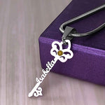 Key Name Necklace - Name Necklaces by Belle Fever