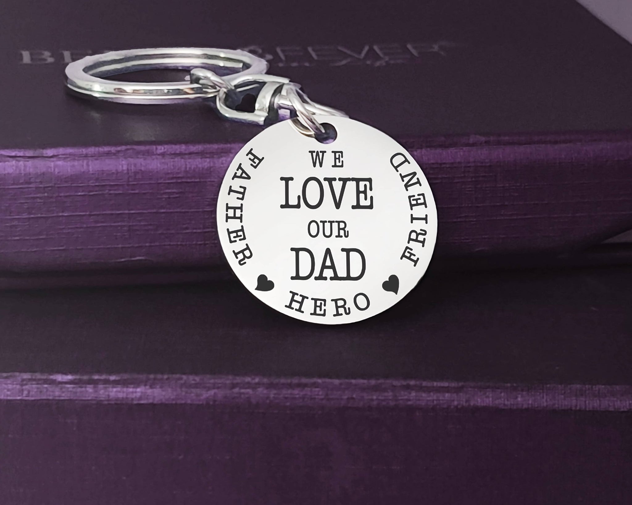 Keyring Single Disc - Keyrings by Belle Fever