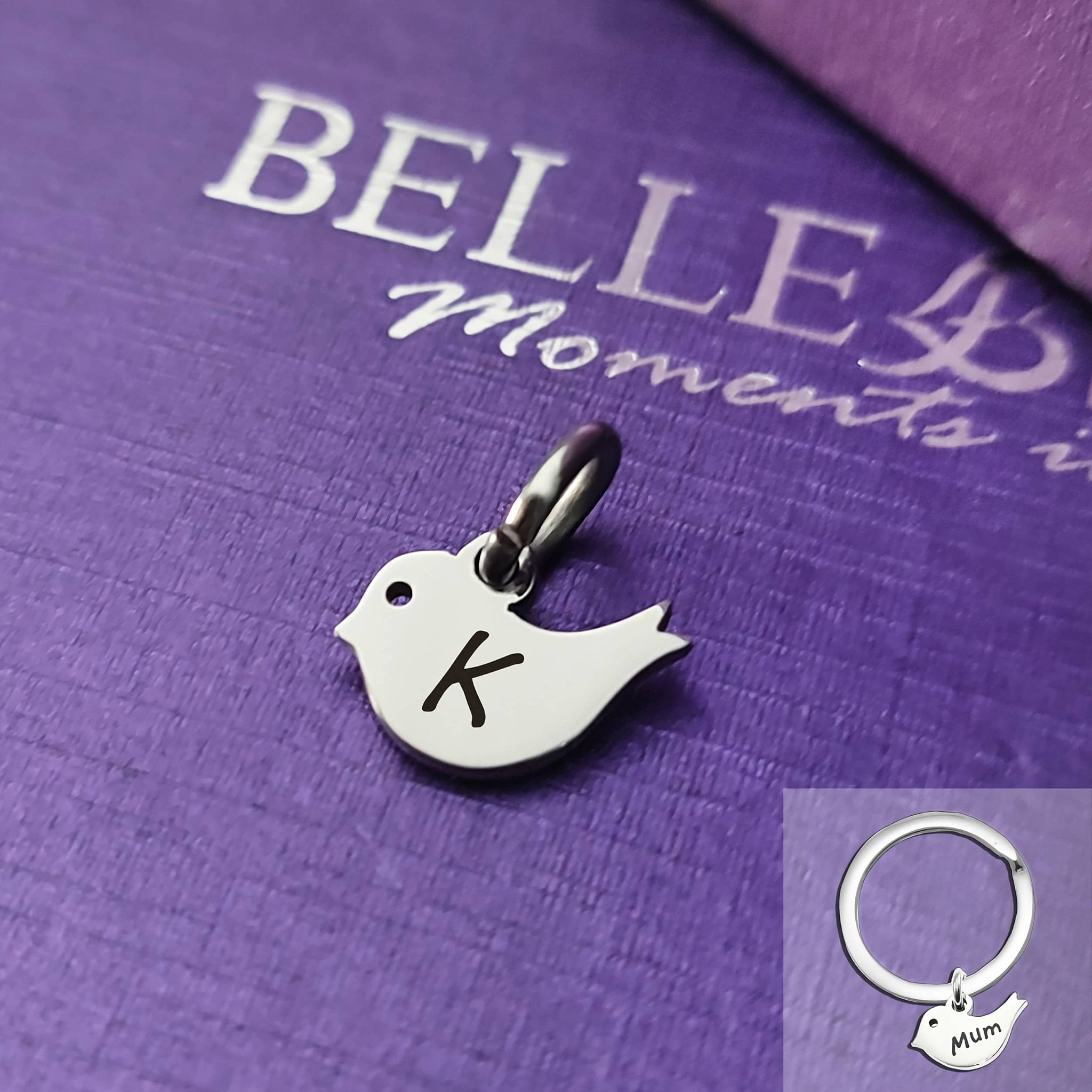 Little Bird Charm for Keyring - Keyrings by Belle Fever
