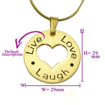 Live Laugh Love Cut Out Necklace - Mothers Jewellery by Belle Fever