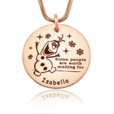 Melting Snowman Necklace - Mothers Jewellery by Belle Fever