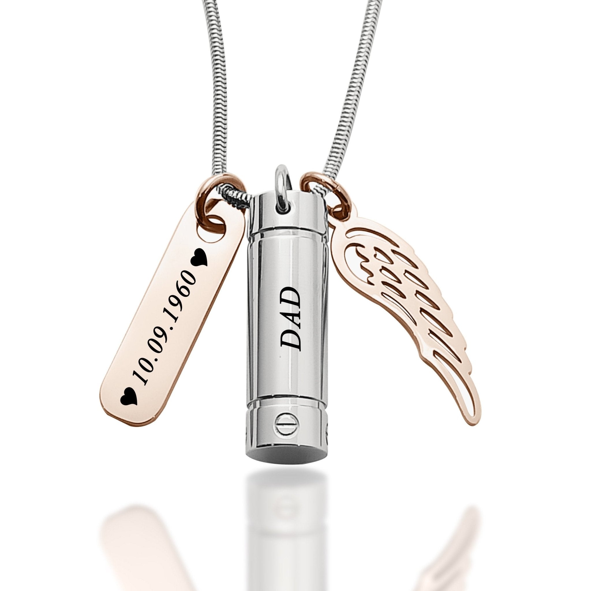 Memory Cremation Necklace - Memorial & Cremation Jewellery by Belle Fever