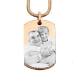 Memory Photo Tag Personalised Cremation Necklace - Photo Jewellery by Belle Fever