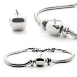 Moments Bracelet with Apple Charm - Moments Charm Bracelets by Belle Fever