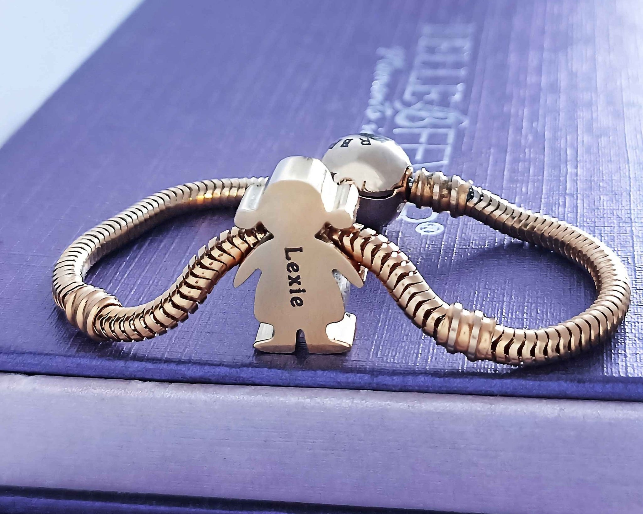 Moments Bracelet with Girl Charm - Moments Charm Bracelets by Belle Fever