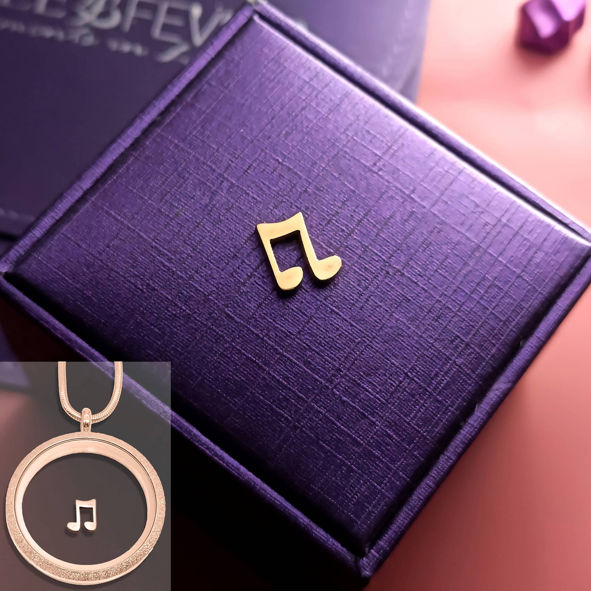 Musical Note Charm for Dream Locket - Floating Dream Lockets by Belle Fever