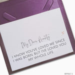 My Dear Aunty - Message Card - Message Cards
