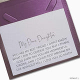 My Dear Daughter - Message Card - Message Cards