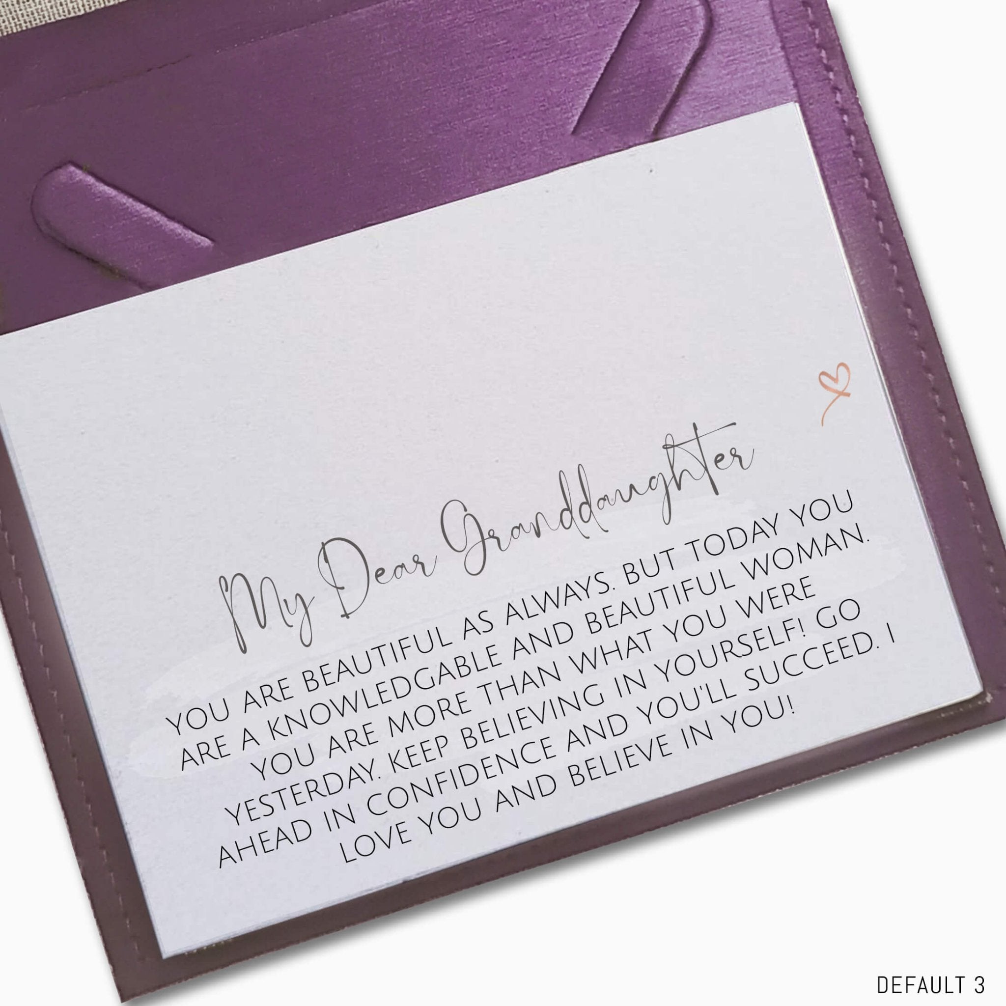 My Dear Granddaughter - Message Card - Message Cards