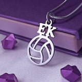 Netball Initial Necklace - Name Necklaces by Belle Fever