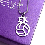 Netball Initial Necklace - Name Necklaces by Belle Fever