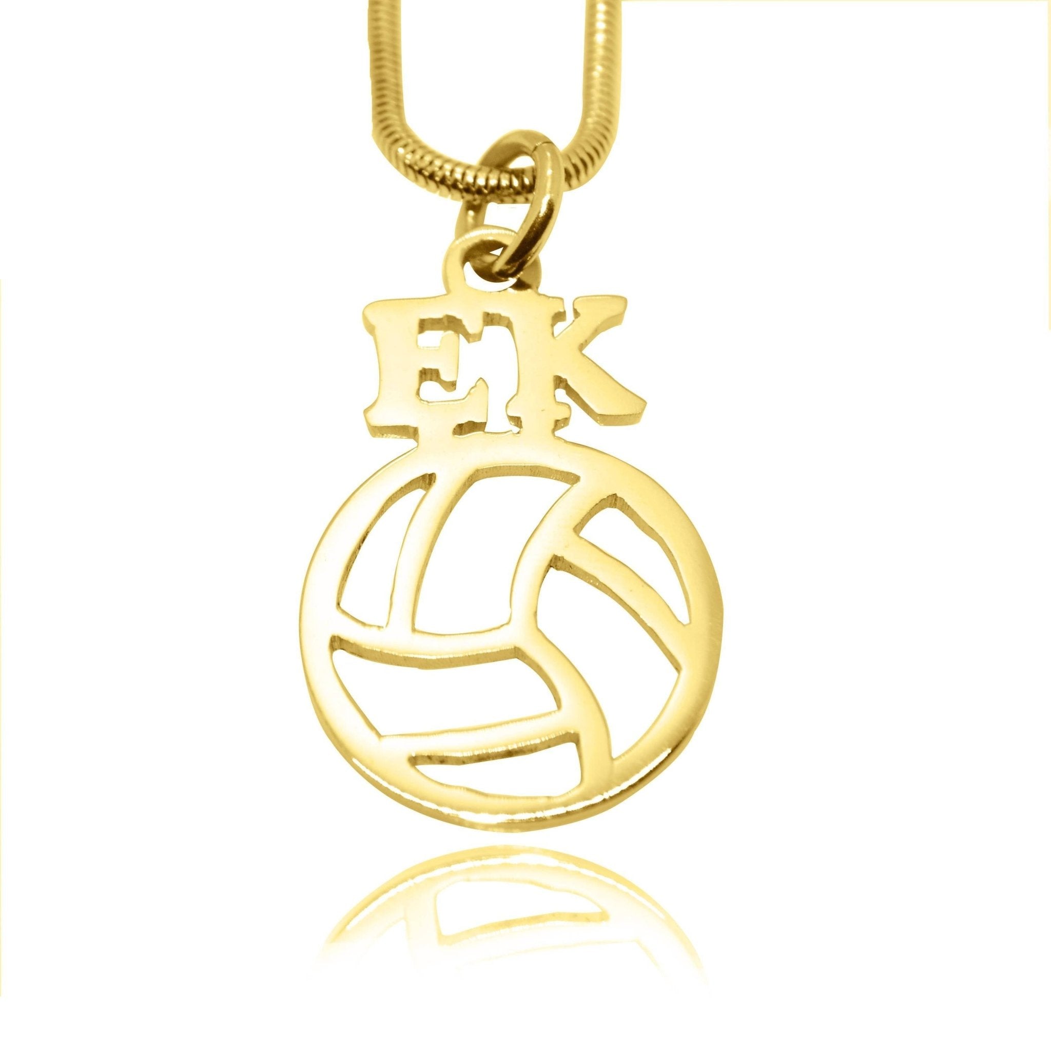 Netball Initial Necklace - Name Necklaces by Belle Fever