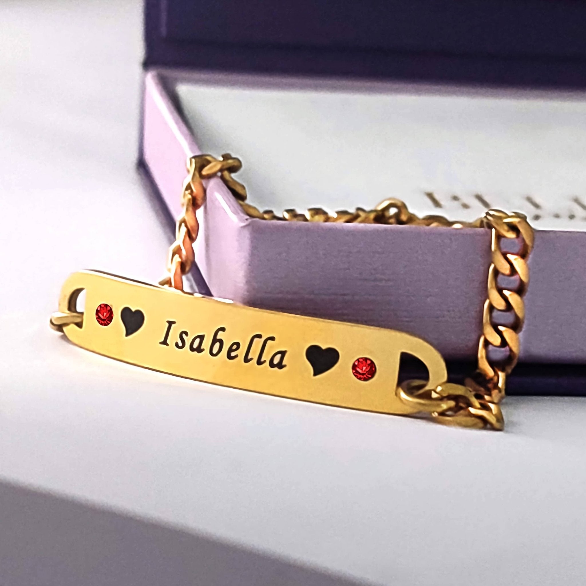 Personalised Birthstone Bracelet - Bangles & Bracelets by Belle Fever