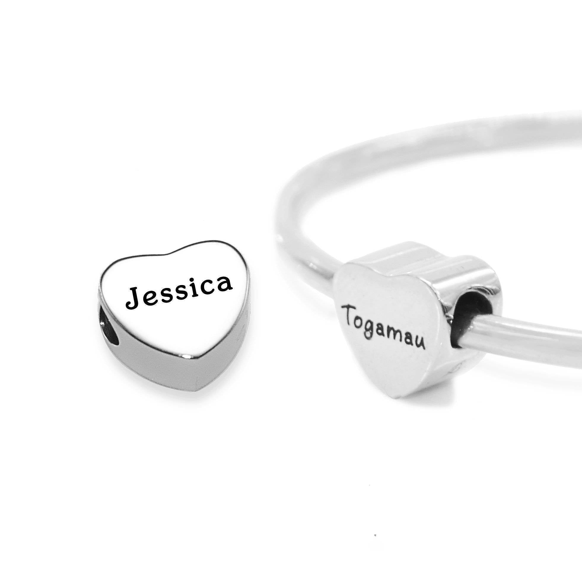 Personalised Heart Charm for Moments Bracelet - Moments Charm Bracelets by Belle Fever