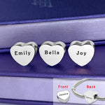 Personalised Heart Charm for Moments Bracelet - Moments Charm Bracelets by Belle Fever