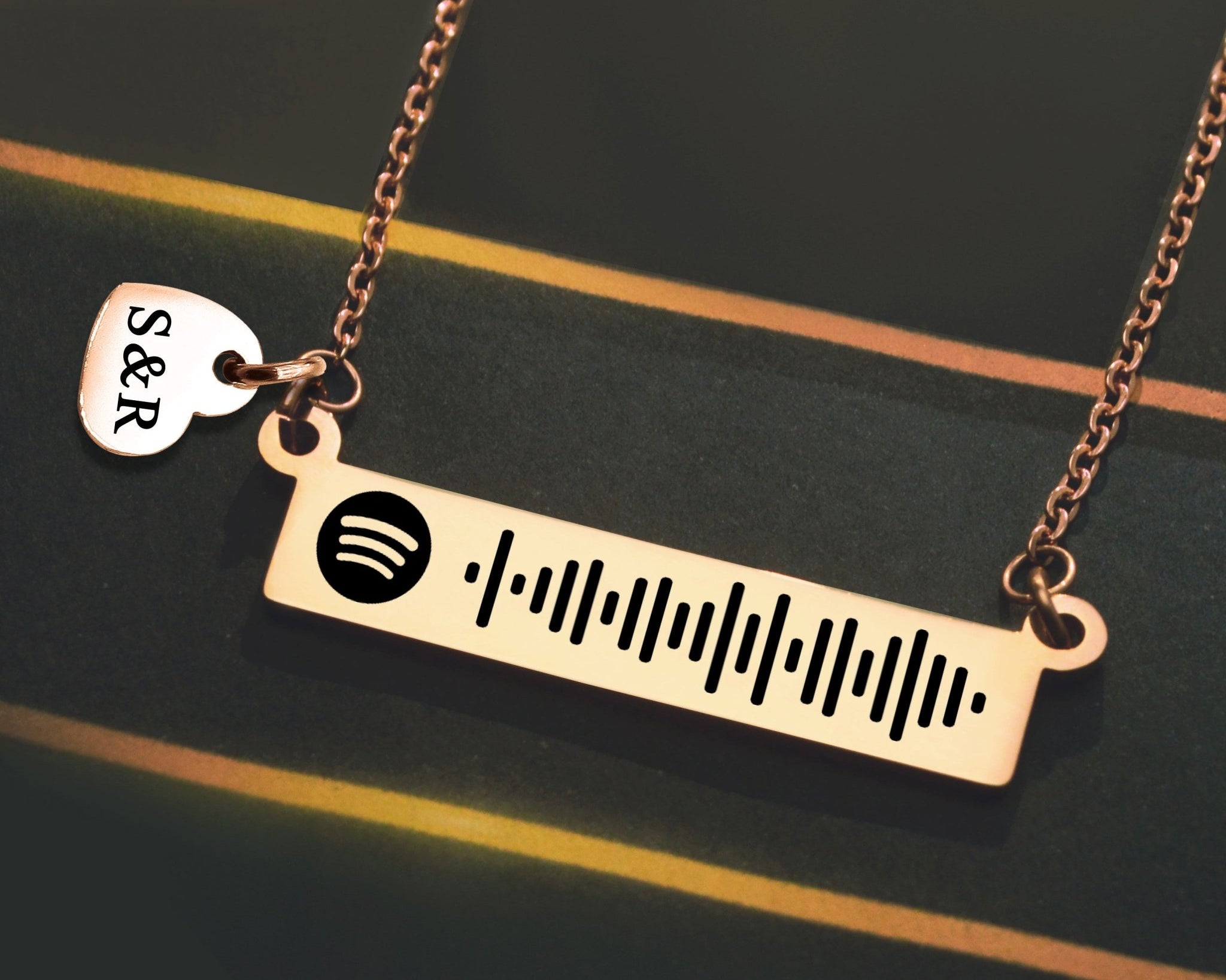 Personalised Music Bar Necklace by Belle Fever - Music Tags by Belle Fever