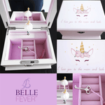 Personalised Wooden Musical Jewellery Box - Jewellery Boxes by Belle Fever