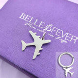 Plane Charm for Keyring - Keyrings by Belle Fever