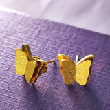 Sparkling Butterfly Stud Earrings - Earrings by Belle Fever