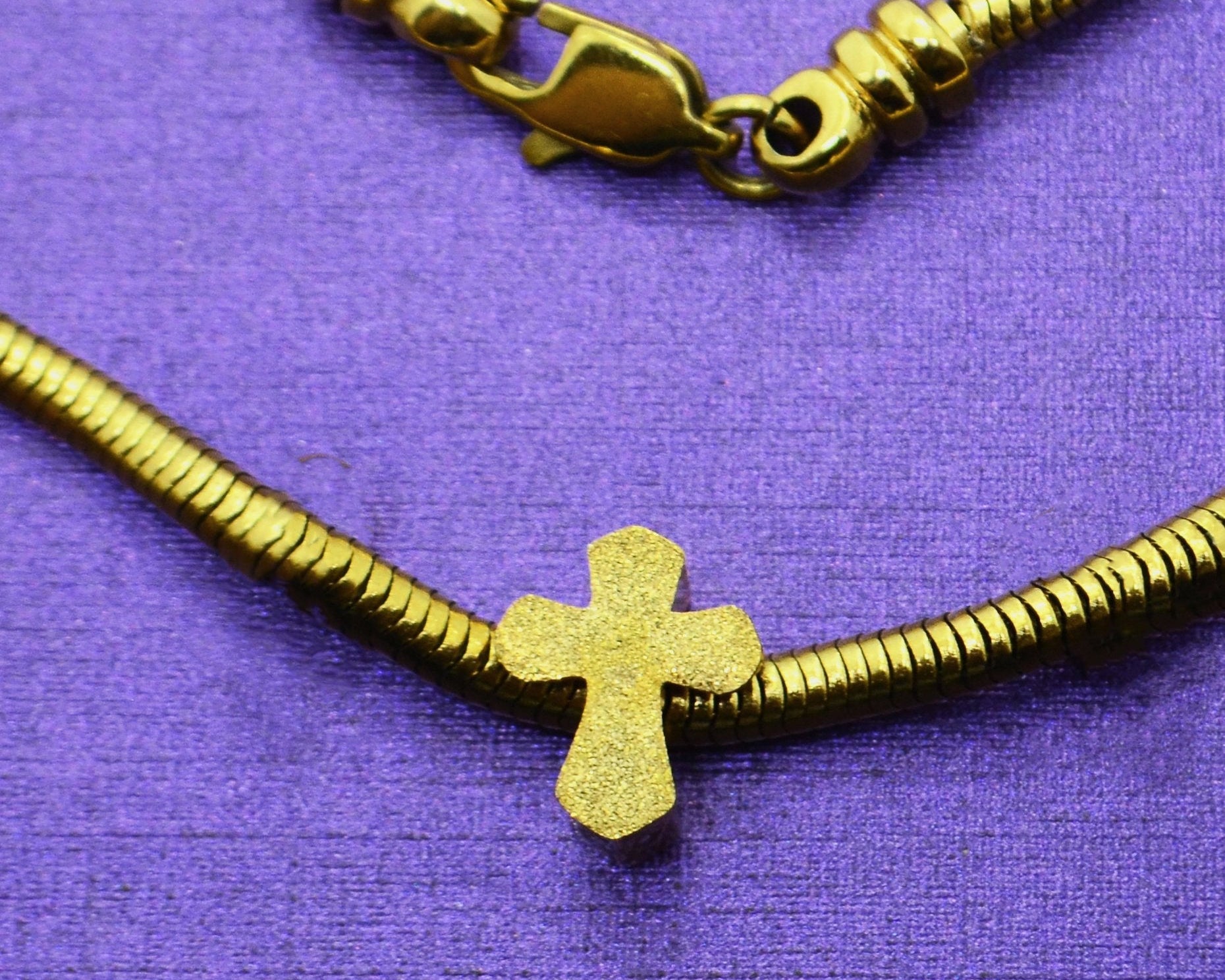 Sparkling Cross Charm for Moments Bracelet - Moments Charm Bracelets by Belle Fever