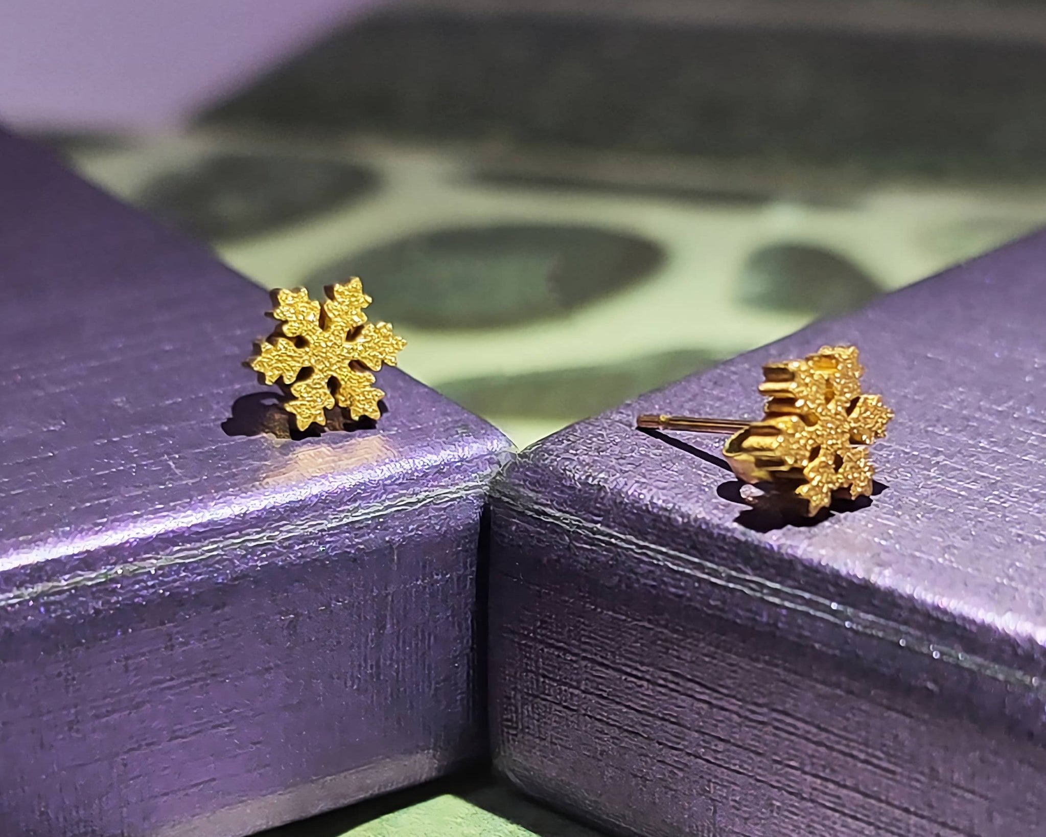 Sparkling Snowflake Earrings - Earrings by Belle Fever