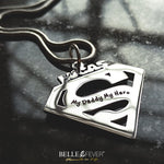 Super Hero Man Name Necklace - Name Necklaces by Belle Fever