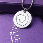 Swirls of Time Disc Necklace - Mothers Jewellery by Belle Fever