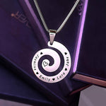 Swirls of Time Necklace - Mothers Jewellery by Belle Fever