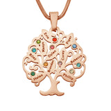 Tree of My Life Birthstones | Personalised Necklace with Names - Family Tree Necklaces by Belle Fever