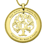 Tree of My Life Sparkling Washer | Personalised Necklace - Family Tree Necklaces by Belle Fever