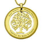 Tree of My Life Sparkling Washer | Personalised Necklace - Family Tree Necklaces by Belle Fever