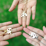 Triple Heart Puzzle - Puzzle Jewellery by Belle Fever