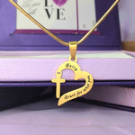 Trust in Him Necklace - Memorial & Cremation Jewellery by Belle Fever