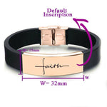 Uplifting Faith Silicone Wristband - Bangles & Bracelets by Belle Fever