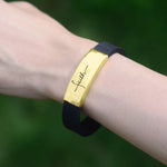 Uplifting Faith Silicone Wristband - Bangles & Bracelets by Belle Fever