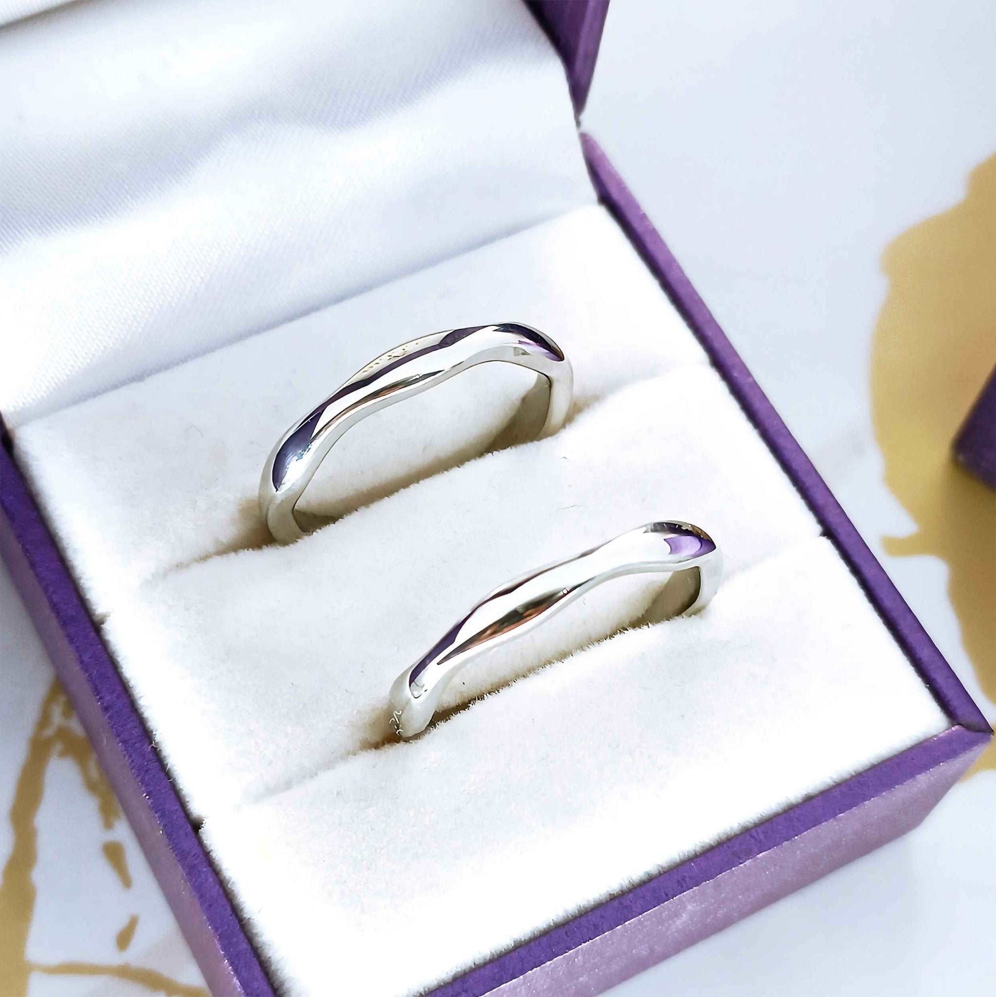 Wave Band Ring - Rings by Belle Fever