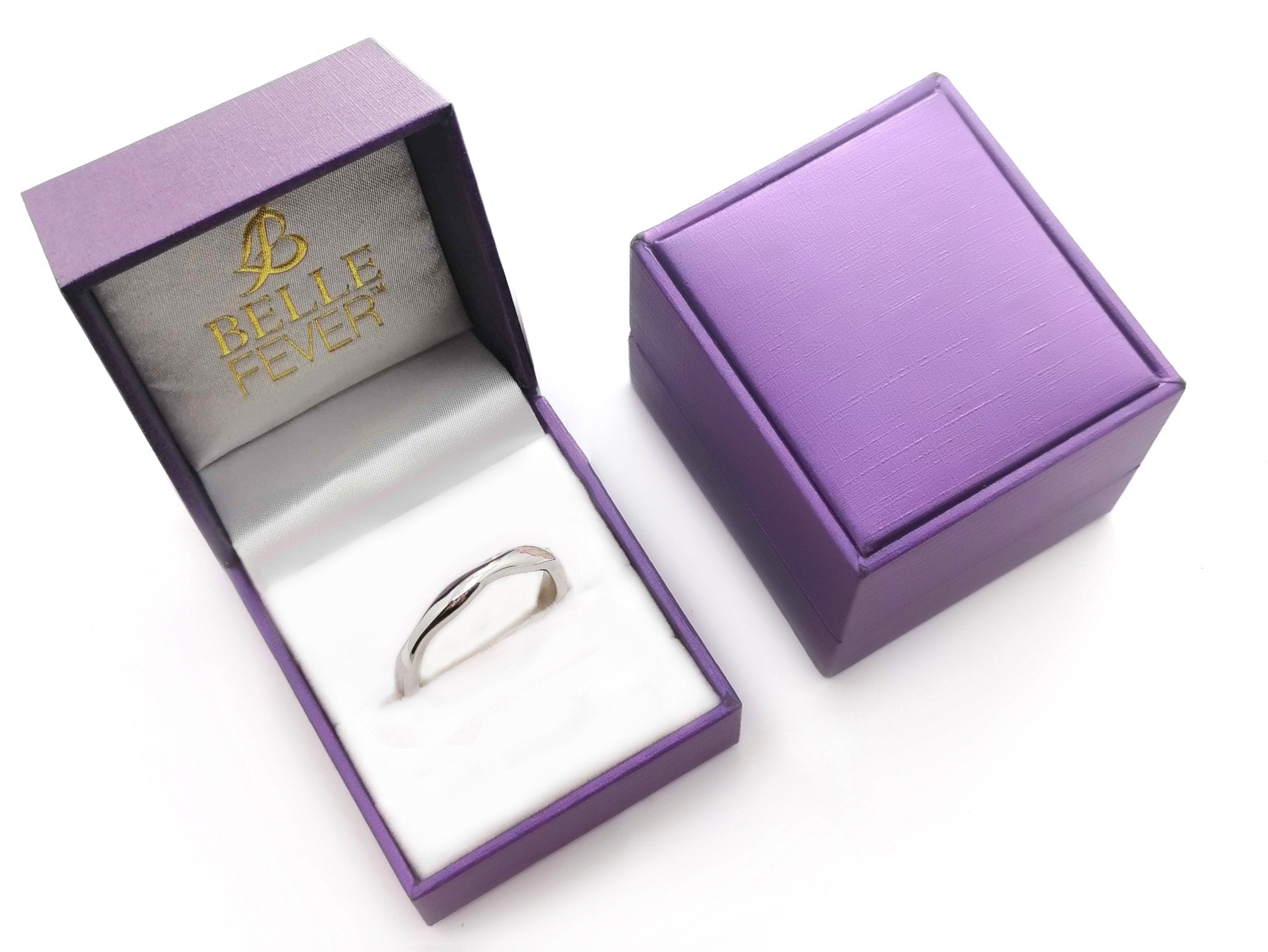 Wave Band Ring - Rings by Belle Fever