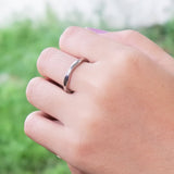 Wave Band Ring - Rings by Belle Fever