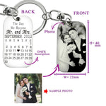 Wedding and Anniversary Tag Photo Keyring - Keyrings by Belle Fever